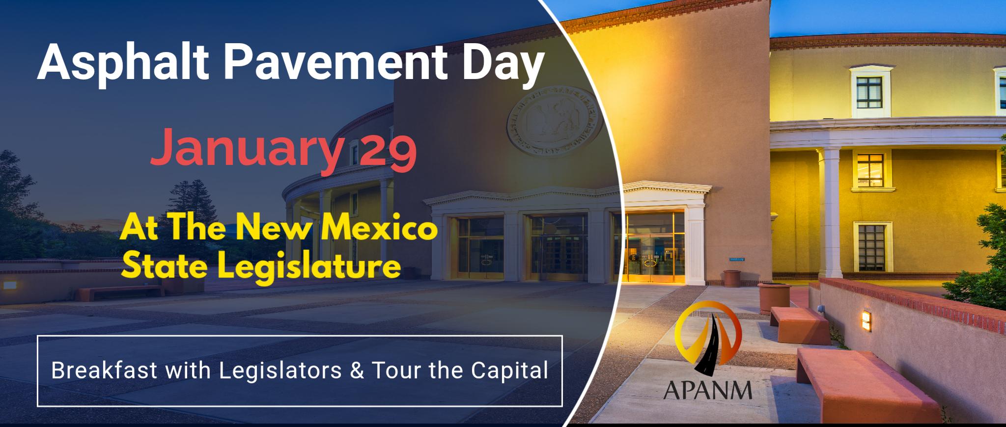 Asphalt Pavement Day at the NM State Legislature 2026